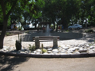 Mexiko-Platz, der Springbrunnen