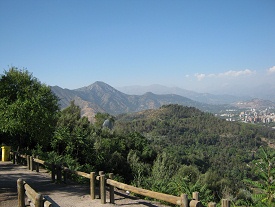 Die Aussicht auf Santiago de Chile 01