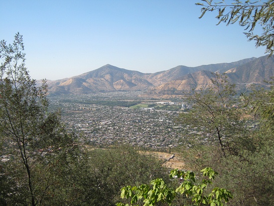 Aussicht auf Santiago