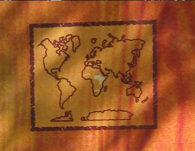 Giraffe, Karte der Verbreitung