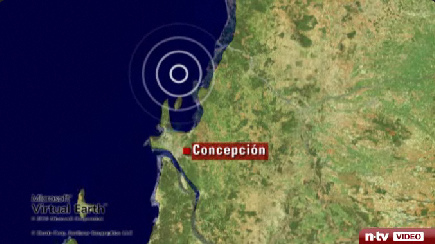 Das
                Epizentrum des Erdbebens befand sich im Meer vor der
                chilenischen Kstenstadt Concepcin