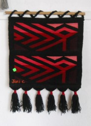 Wandbehang mit grafischem Design von
                              V�geln