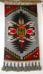 Wandbehang mit einem Gott