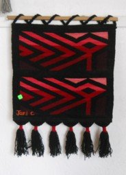 Tejido con un dise�o de p�jaros
                              gr�ficos