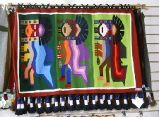 Wandteppich mit drei G�ttern