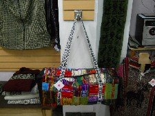 Vielfarbige Reisetasche