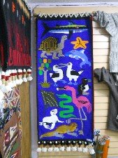 Wandteppich mit Galapagos-Tieren