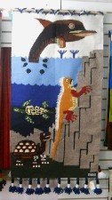 Wandteppich mit Tieren der
                            Galapagos-Inseln