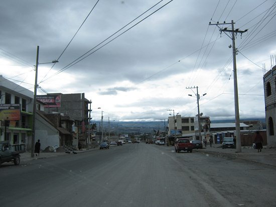 Salasaca w�hrend meiner Ankunft am 20.
                            M�rz 2010