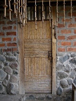 Eine Schilft�re aus Pfahlrohr (span.:
                          carrizo)