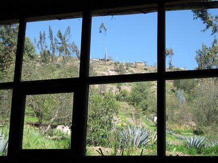 Sicht auf Feld, Wald und H�uschen