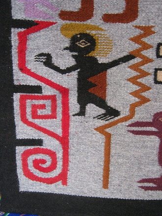 Kalendermotiv Teufel mit St�cken