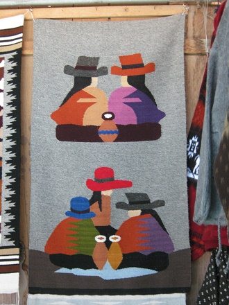 Wandbehang mit Tratschtanten