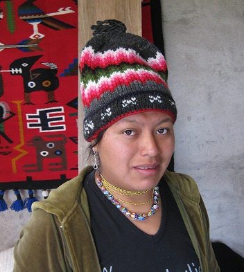 Martha mit einer grossen
                                  Wollm�tze