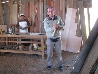 Das M�hlebrett wird fein geschliffen