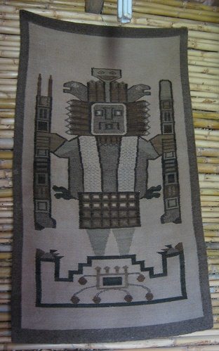 Noch ein Wandteppich mit einem Inkak�nig,
                          Nahaufnahme