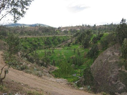 Der
                          Ca�on bei Salasaca