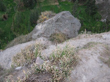Vista de arriba a la piedra del cantante
                          01