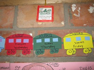 Der "Wochenzug",
                                  Wochentage 02