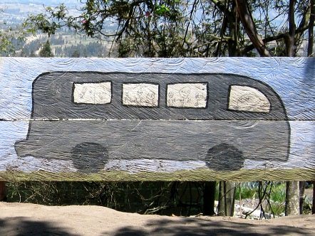 Schulbus, Nahaufnahme