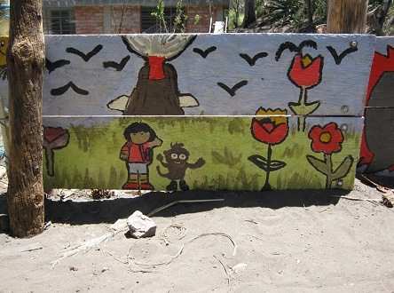 Vulkan, V�gel, Blumen, Kind und
                          Ausserirdischer