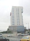 Guayaquil, der "Porta"-Turm an
                          der Orellana-Allee (Avenida Orellana),
                          Seitenansicht