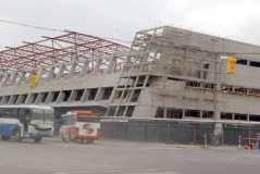 Der Terminal Terrestre von Guayaquil im
                            Bau