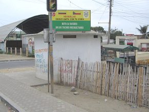 Huaquillas, Willkommenstafel