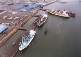 Puerto Bol�var, puerto con
                                    atracaderos y con almacenes [9]