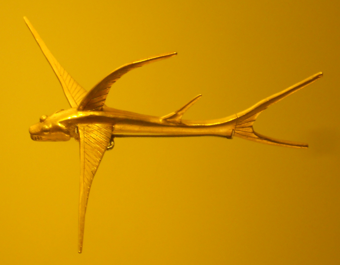 Columbia, San Agust�n
                              Culture, a flying fish is a symbol for a
                              big space ship 1