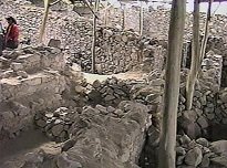 Grabungszone Wari / Huari Foto Nr. 03,
                          Stadtstrukturen