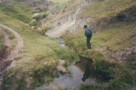 Ciriaco Sosa caminando en el camino