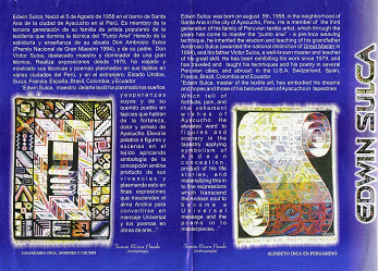 Ayacucho-Santa Ana: Faltblatt von Sulca
                        "Stimmen des Teppichs" 02, Text