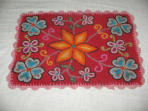 Artesan�a de Ayacucho: individual
                            peque�o en rojo (25)