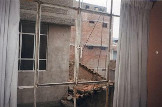 Hospedaje Caribe, window without putty