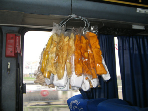 Snack preparado colgado