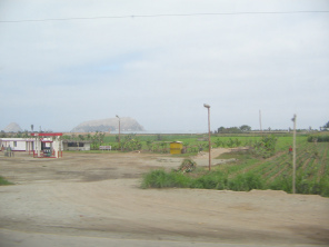 Panamericana Sur, primera vista al mar e
                          islas