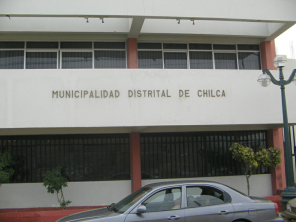 Chilca, la municipalidad, vista de cerca
