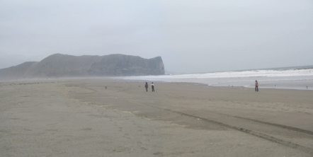 Chilca, panorama del cerro a la playa