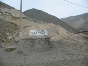 Chilca, cerro para vender