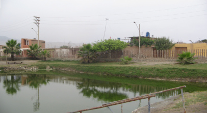 Chilca, foto panor�mica de la laguna
                          medicinal no. 2