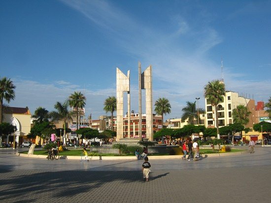 Plaza de Armas, la fontana, primer plano