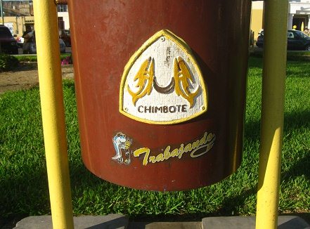 El logotipo de Chimbote, primer plano