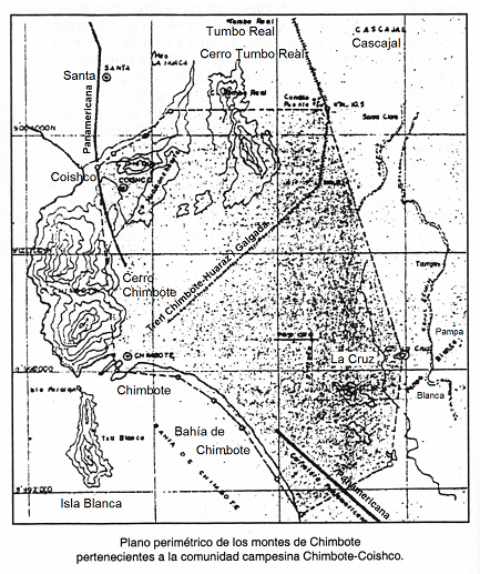 Mapa de la regin de Chimbote con
                                Coishco y Santa
