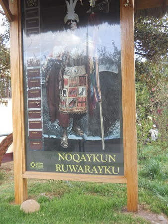 Sacsayhuam�n, das Plakat des "Inka" mit den Inkak�nigen