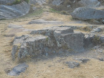 Sacsayhuam�n (Cusco), on the flattened hill, spread giant stones