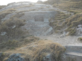 Sacsayhuamán (Cusco), on the flattened hill, there is a throne being cut of the throne Sacsayhuamán (Cusco), on the flattened hill, there is a throne being cut of the throne