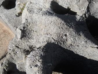 Cusco Sacsayhuam�n 10, campo ca�tico, piedras fundidas con dise�o grabado 02