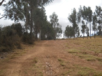 Cusco Sacsayhuam�n 13, der Spaziergang zur "Zone X" (Laco, Mondtempel), Spazierweg 10 breit
