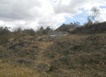 Cusco Sacsayhuam�n, Zone X (Laq'o / Laco): return passing the meadow: white giant throne